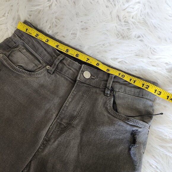 HUDSON Splice‎ Flare Girls Size 14 Slim Fit Jeans Stretch Denim Pants Gray NEW - Picture 8 of 16